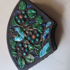 AVAILABLE - Antique Chinese enamel cloisonne 19th Century Suff/Trinket box